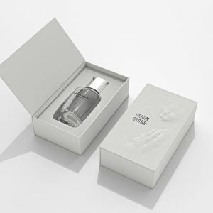 White Debossed Perfume Gift Box