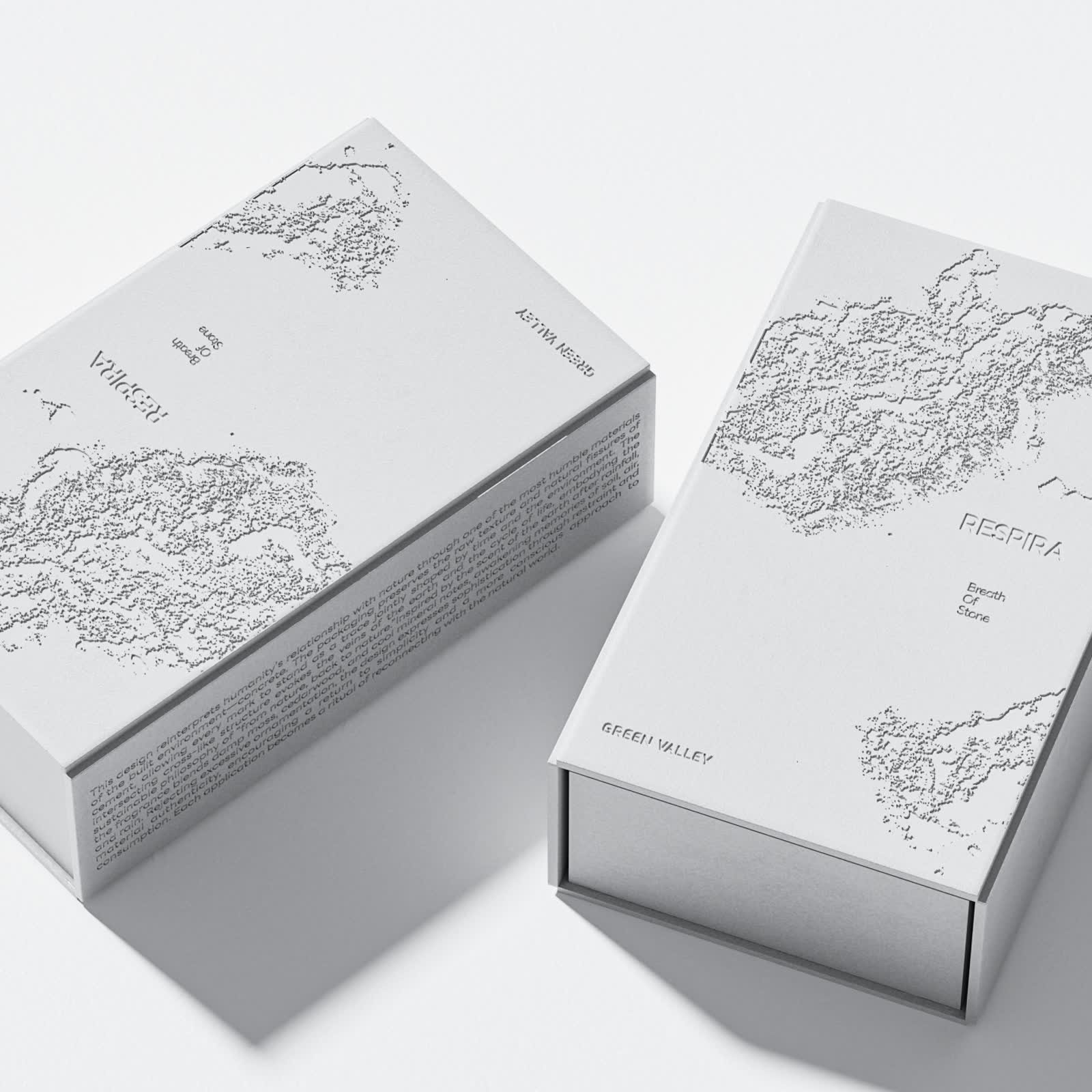 Stone Print Magnetic Perfume Box