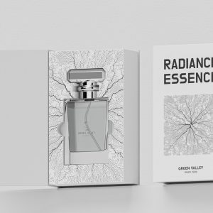 White Coral Print Single Perfume Box